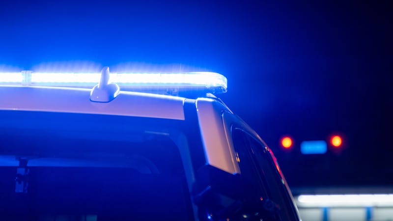 Police lights.