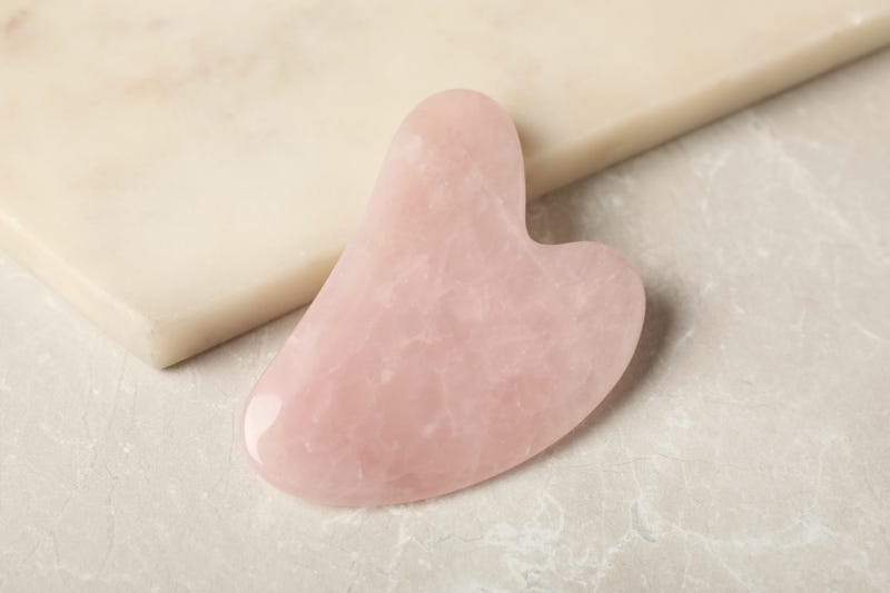 rose quartz Gua Sha tool