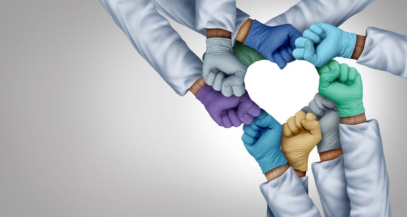 Doctors working together