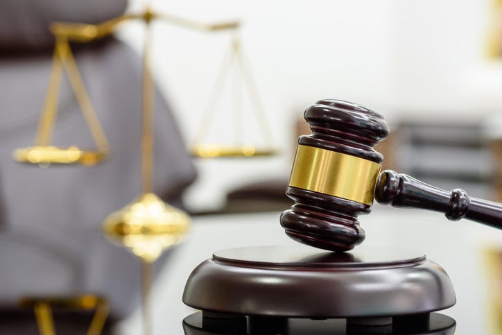 Gavel and scale.