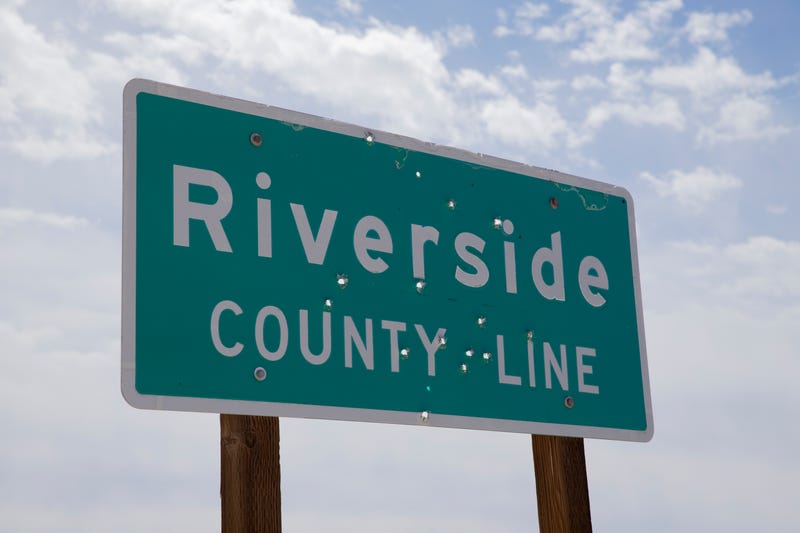 riverside county line sign