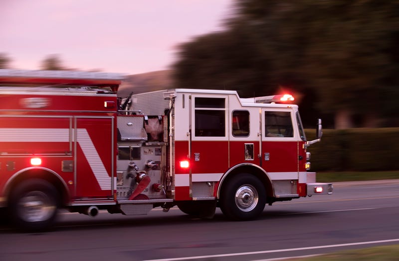 Firetruck in motion