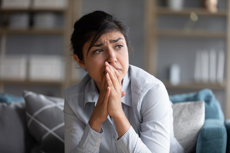 anxious woman