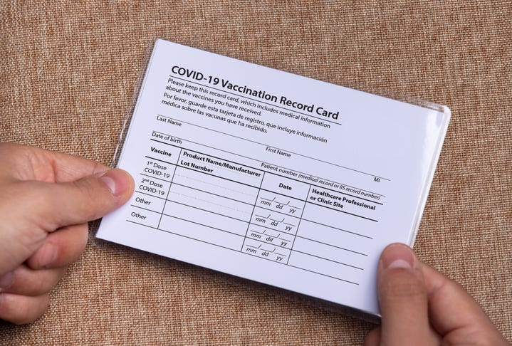 vaccination card