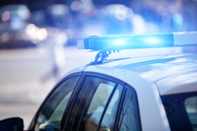 Police lights. 