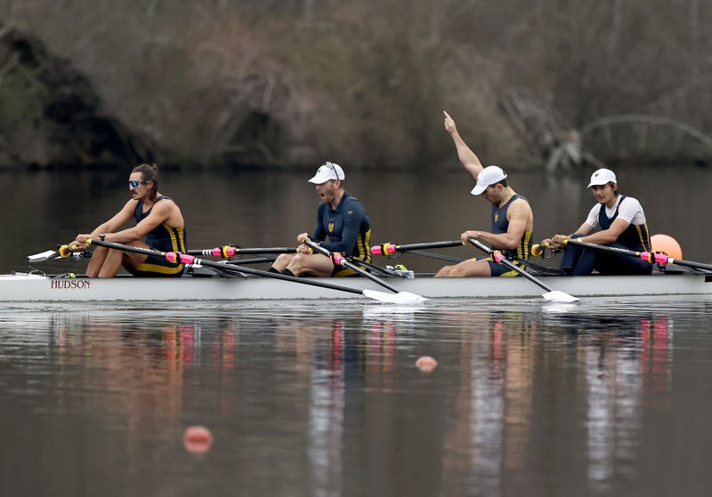 The Penn AC/Schuylkill Navy of Philadelphia composite crew of Charles Anderson,Justin Keen,Eliot Putnam and Sorin Koszyk place first in the Men's Quadruple Sculls during the United States Olympic and Paralympic Rowing trials on April 15, 2021 at Mercer Lake in West Windsor, New Jersey