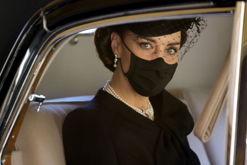 Duchess of Cambridge during the funeral of Prince Philip, Duke of Edinburgh