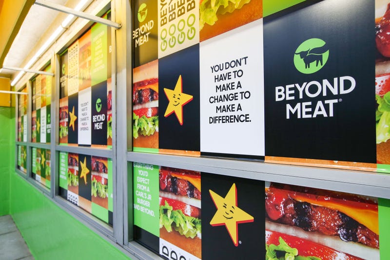 A view of the exterior as Carl's Jr. & Beyond Meat Partner For First-Ever Plant-Based Meat Menu Takeover On Earth Day 2021 on April 22, 2021 in Glendale, California. (Photo by Jesse Grant/Getty Images for Carl's Jr.)