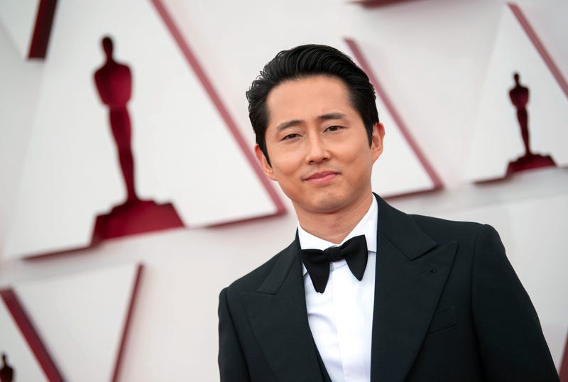Steven Yeun attends the 93rd Annual Academy Awards at Union Station on April 25, 2021 in Los Angeles, California