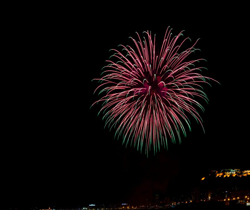 Christmas fireworks