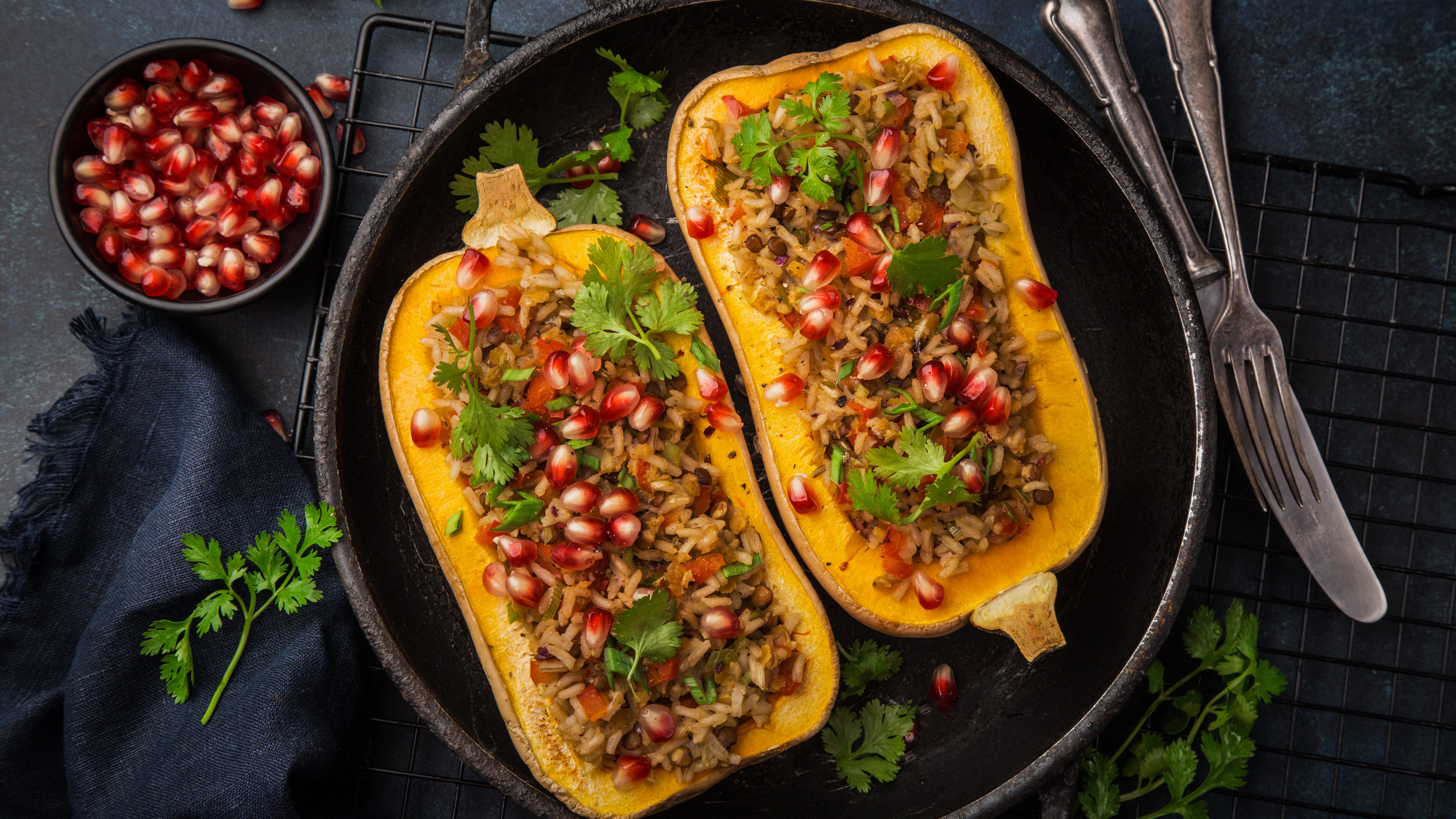 Stuffed butternut squash is top searched recipe by Texans, study finds