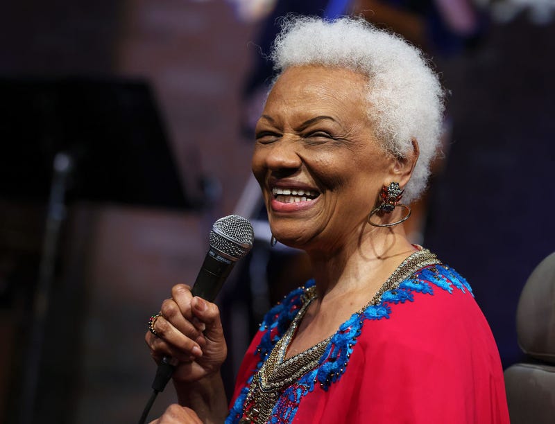 Barbara Morrison performs during The Friends of Jazz at UCLA honors Herbie Hancock in recognition of International Jazz Day at Barbara Morrison Performing Arts Center on April 30, 2021 in Los Angeles.