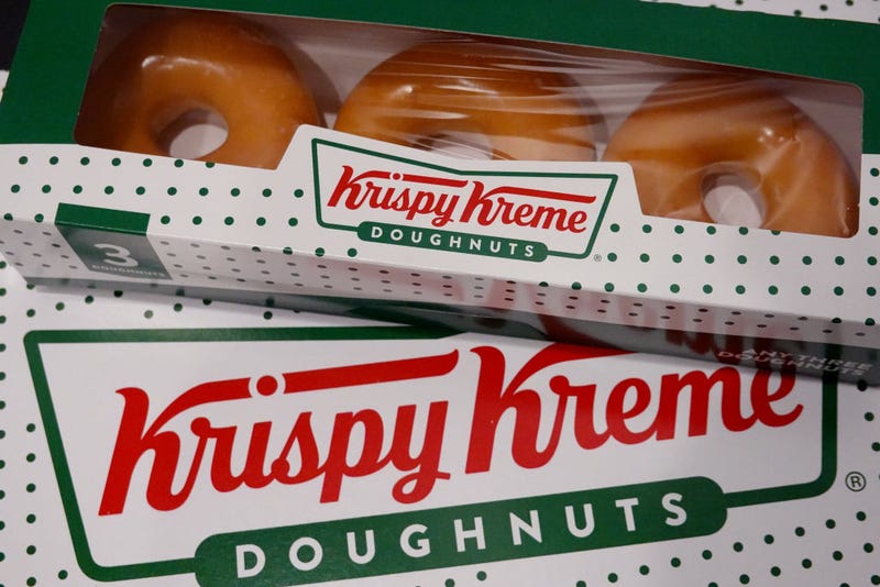 Doughnuts are sold at a Krispy Kreme store on May 05, 2021 in Chicago, Illinois. 
