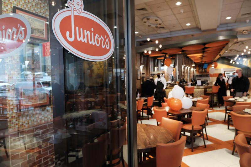 Entrance to Junior's Restaurant in Brooklyn