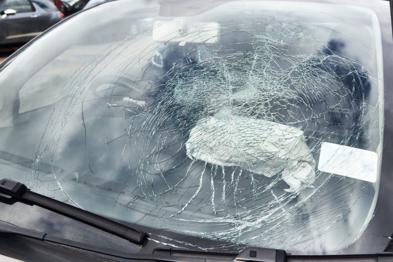 A hit-and-run-involved vehicle.