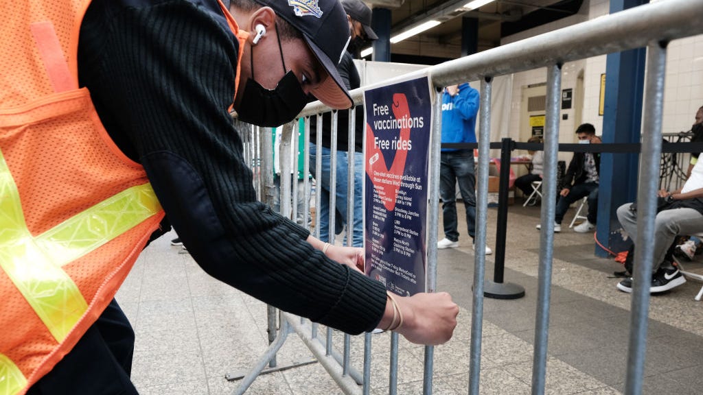 MTA opening pop-up booster vaccine sites at 3 subway stations