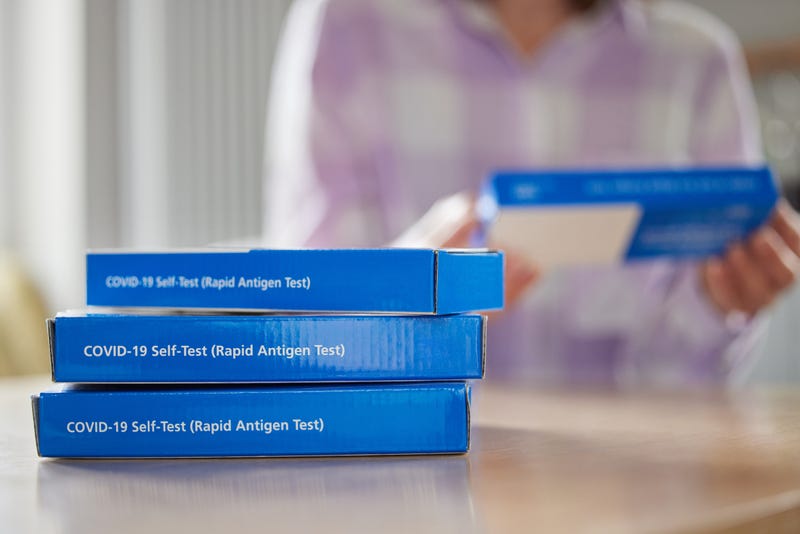 COVID-19 at-home test kit.