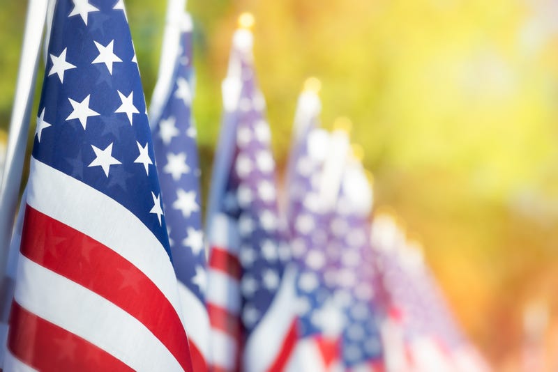 American flags