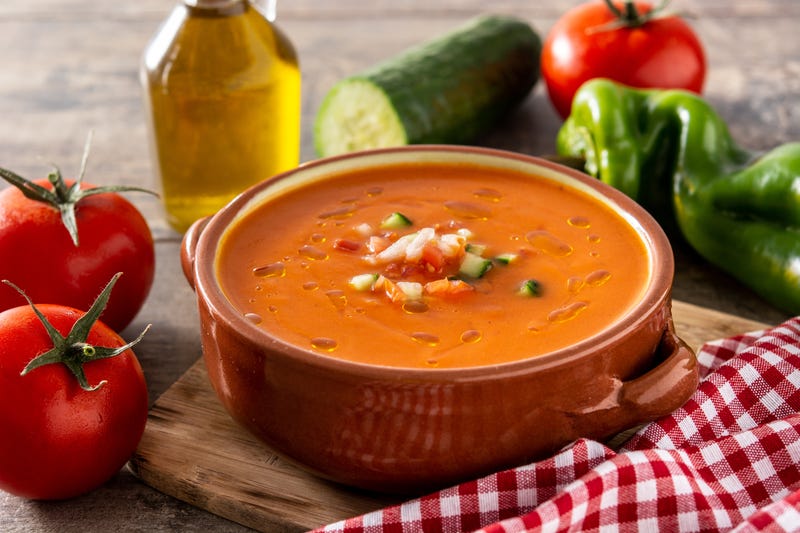 Picture of a bowl of gazpacho
