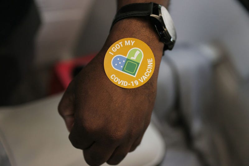 COVID-19 vaccine sticker