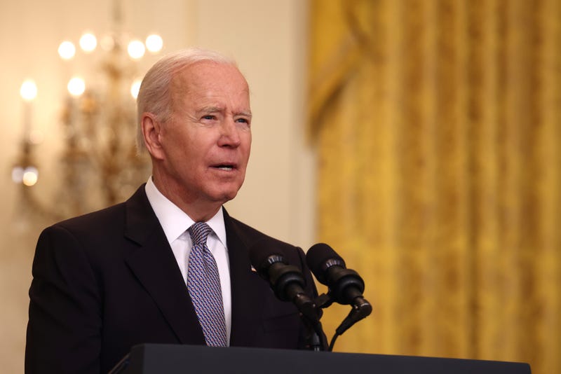 U.S. President Joe Biden gives an update on his administration’s COVID-19 response and vaccination program in the East Room of the White House on May 17, 2021 in Washington, DC.