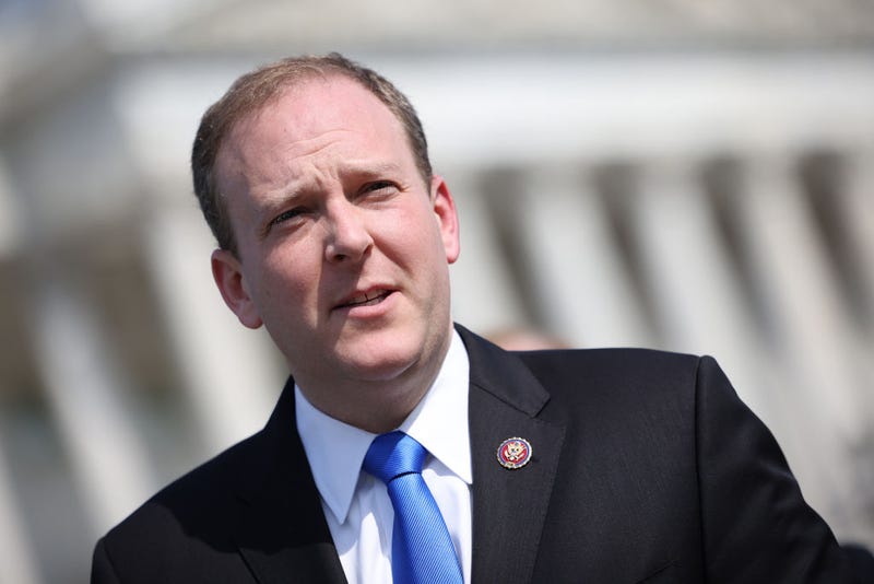 Rep. Lee Zeldin (R-NY) speaks at a press conference on the current conflict between Israel and the Palestinians on May 20, 2021 in Washington, DC.