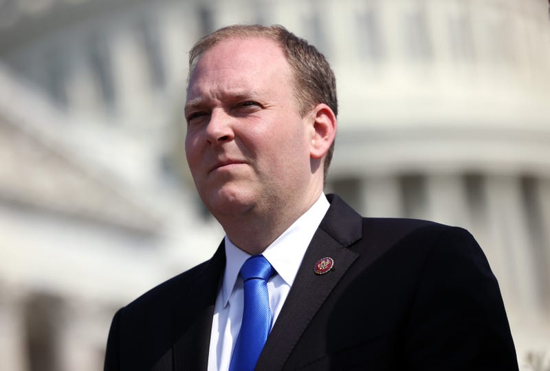 Rep. Lee Zeldin (R-NY) attends a press conference on aconflict between Israel and the Palestinians on May 20, 2021 in Washington, DC.