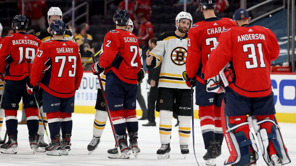 Watch: Zdeno Chara goes through handshake line after Bruins knock out Capitals