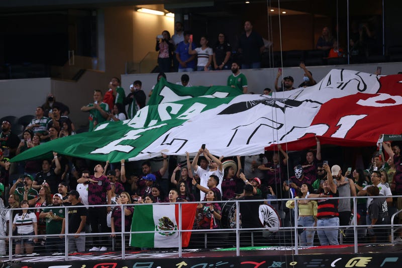 Fans during a international friendly game between Iceland and Mexico at AT&T Stadium on May 29, 2021 in Arlington, Texas.