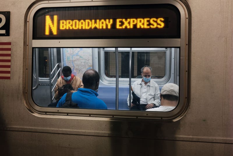 An N express subway train