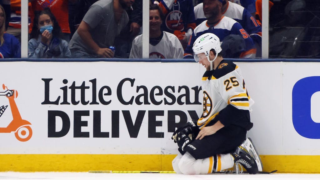 Bruce Cassidy provides update on Brandon Carlo after defenseman left Game 3