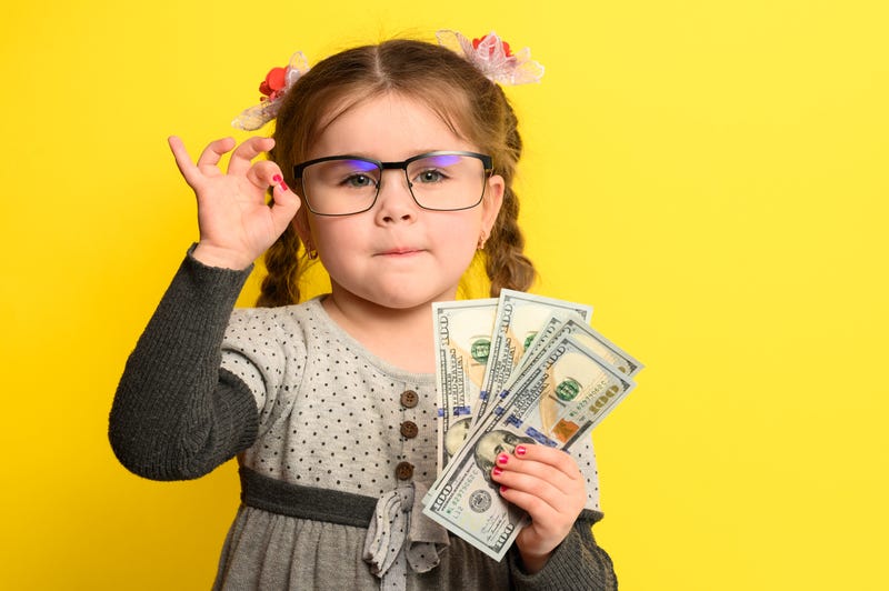 kid with money