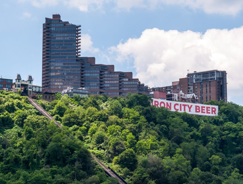 Buildings on Mt Washington and the Duquesne Incline, Pittsburgh, Pennsylvania