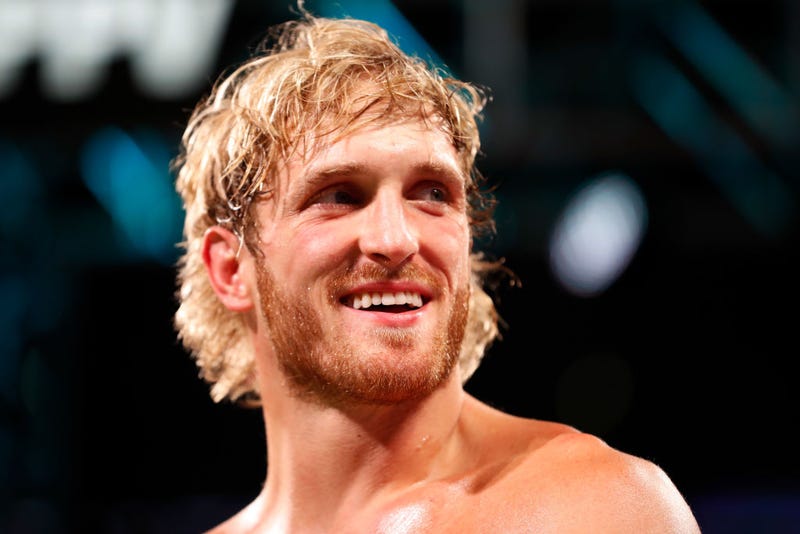 Logan Paul enters the ring for his contracted exhibition boxing match against Floyd Mayweather at Hard Rock Stadium on June 06, 2021 in Miami Gardens, Florida.