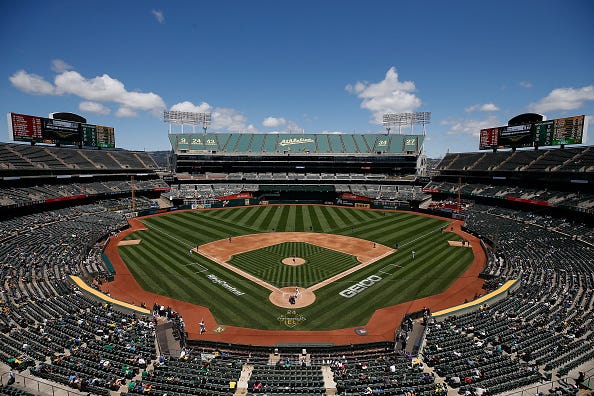 RingCentral Stadium is the home of the A's.