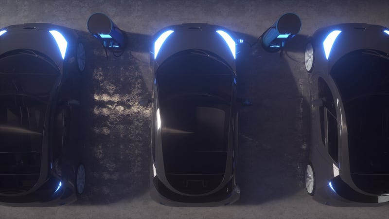 Power supply for electric car charging. Electric cars charging station.