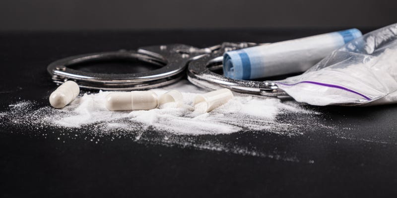 Drugs and handcuffs