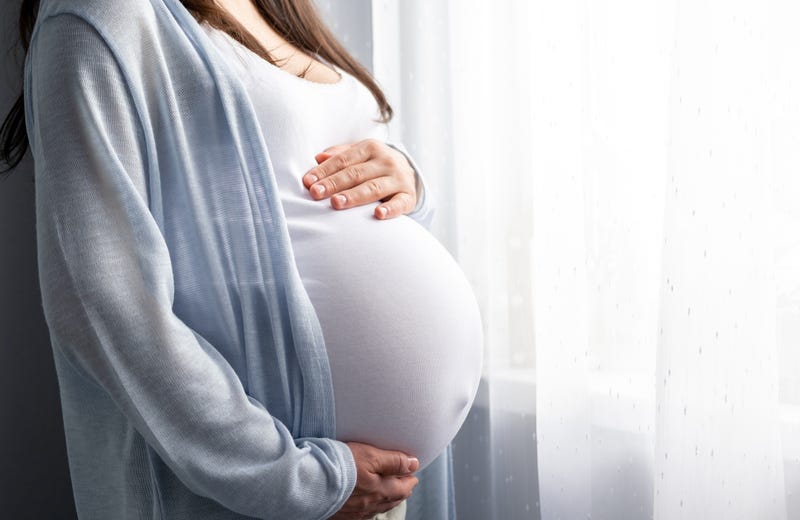 woman with pregnant belly