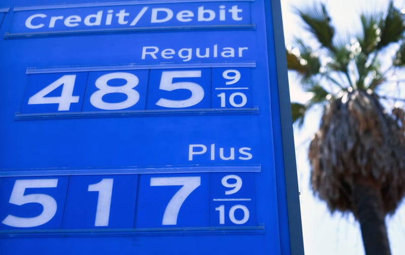 Gas prices are displayed at a Chevron station on June 14, 2021 in Los Angeles, California. The average price for a gallon of gasoline continues to rise amid inflation fears with the current rate of regular grade up to $3.13 nationwide. In California, the average price is now over $4.00. (Photo by Mario Tama/Getty Images)