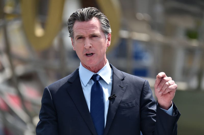 California Governor Gavin Newsom attended California Governor Gavin Newsom's press conference for the official reopening of the state of California at Universal Studios Hollywood on June 15, 2021 in Universal City, California. Newsom is facing a recall election on Sept. 14.