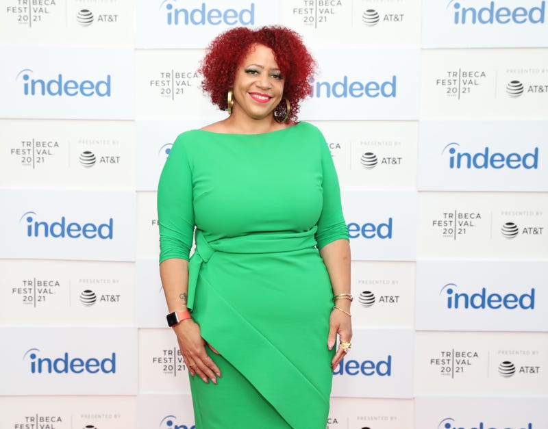 Nikole Hannah-Jones attends a Tribeca Festival premiere.