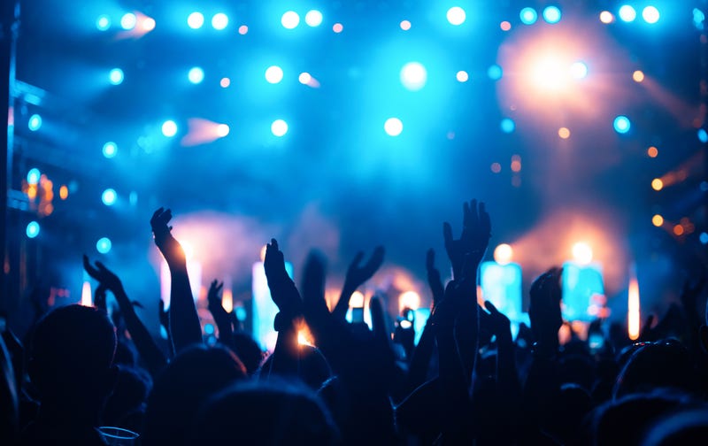 People at a music festival