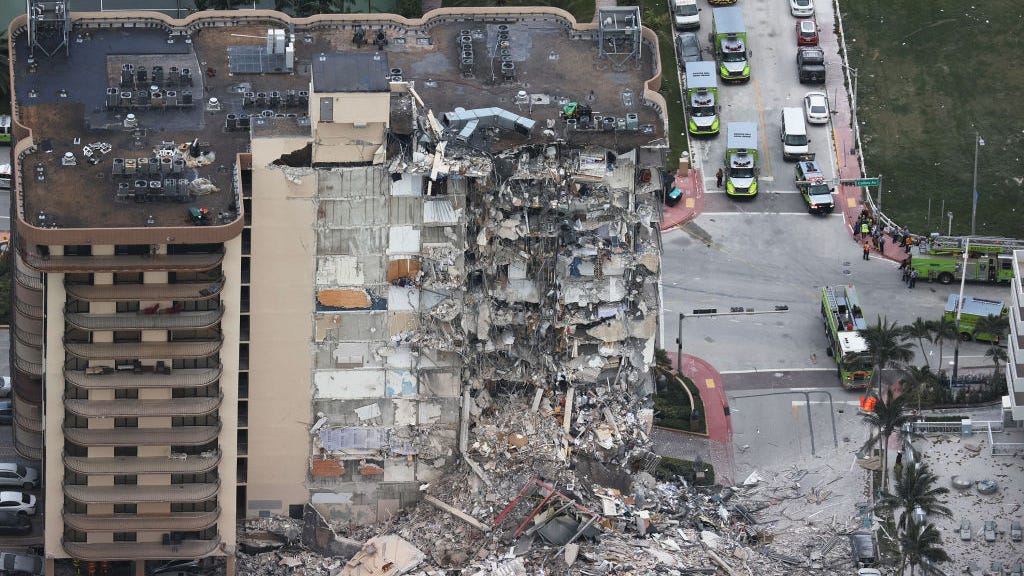 NJ couple remain lost in wreckage from building collapse in Florida