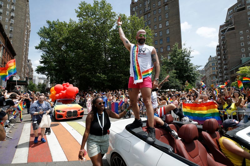 Dr. Demetre Daskalakis attends New York City Pride on June 27, 2021 in New York City