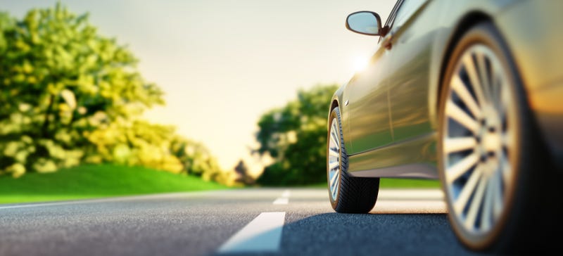 car on a road