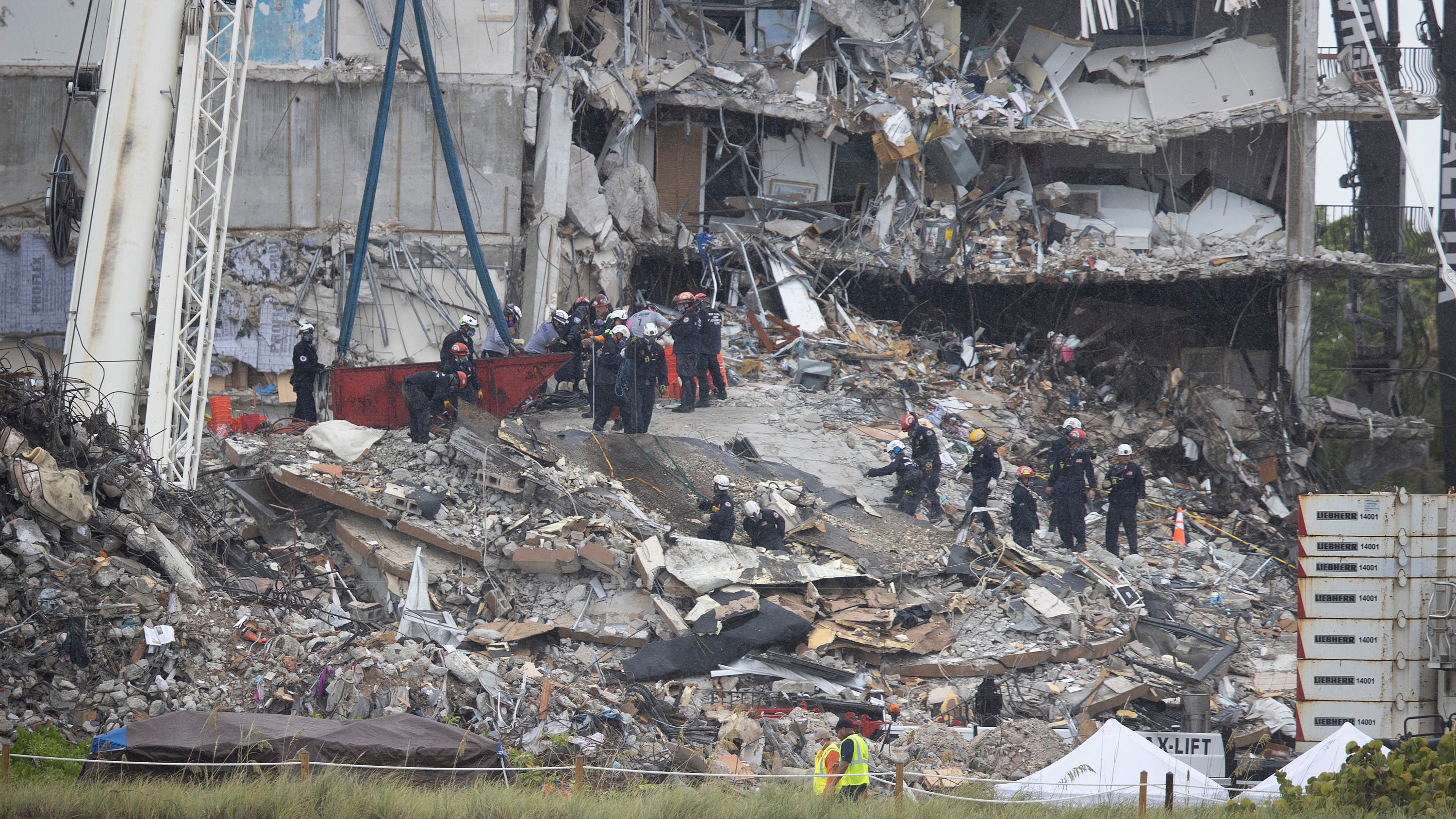 His girlfriend insisted he stay the night, so he wasn’t home when his condo collapsed