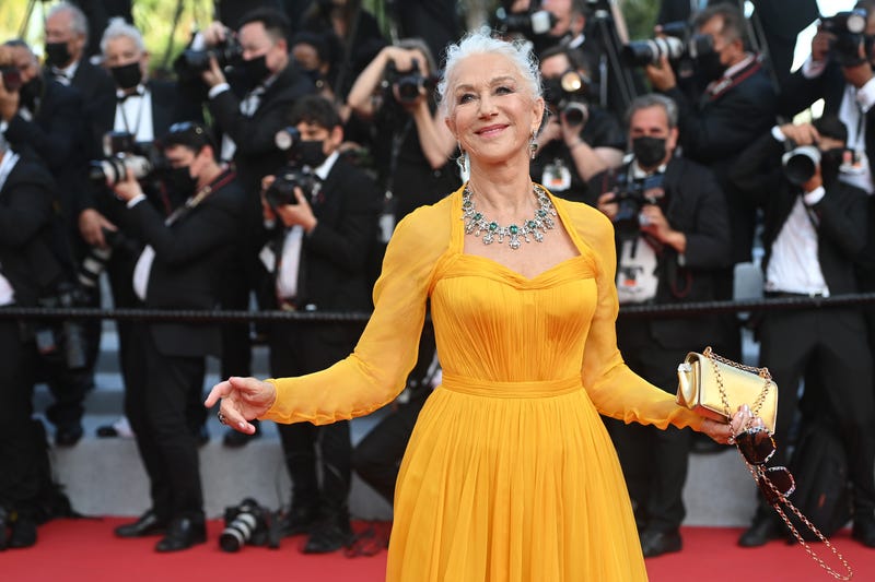  Dame Helen Mirren attends the "Annette" screening and opening ceremony during the 74th annual Cannes Film Festival on July 06, 2021 in Cannes, France.