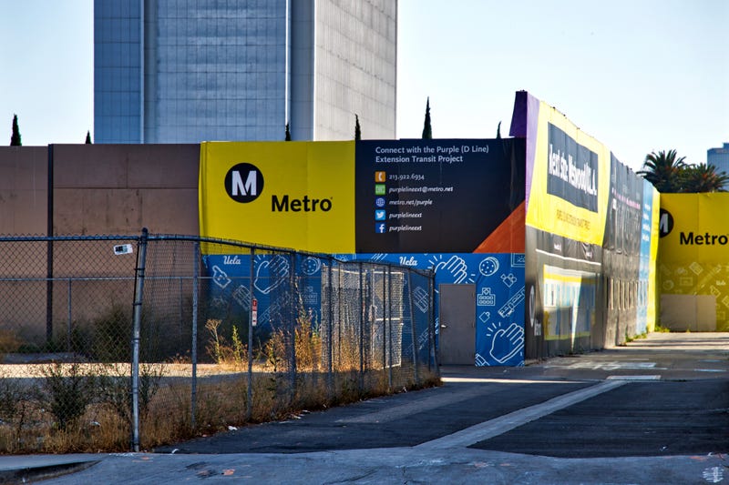 metro stop under construction