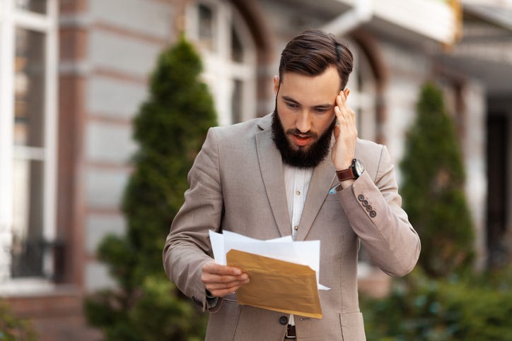 Man upset at mail