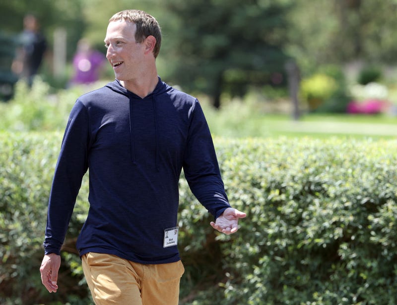 CEO of Facebook Mark Zuckerberg walks to lunch following a session at the Allen & Company Sun Valley Conference on July 08, 2021 in Sun Valley, Idaho.